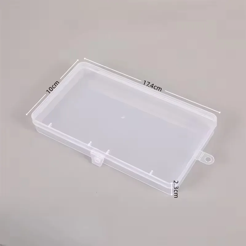 Description Picture 3 of itemPlastic Storage Box Transparent Storage Box Small Parts Organizer Stackable Square Storage Box For Home Workshop Fishing Tackle