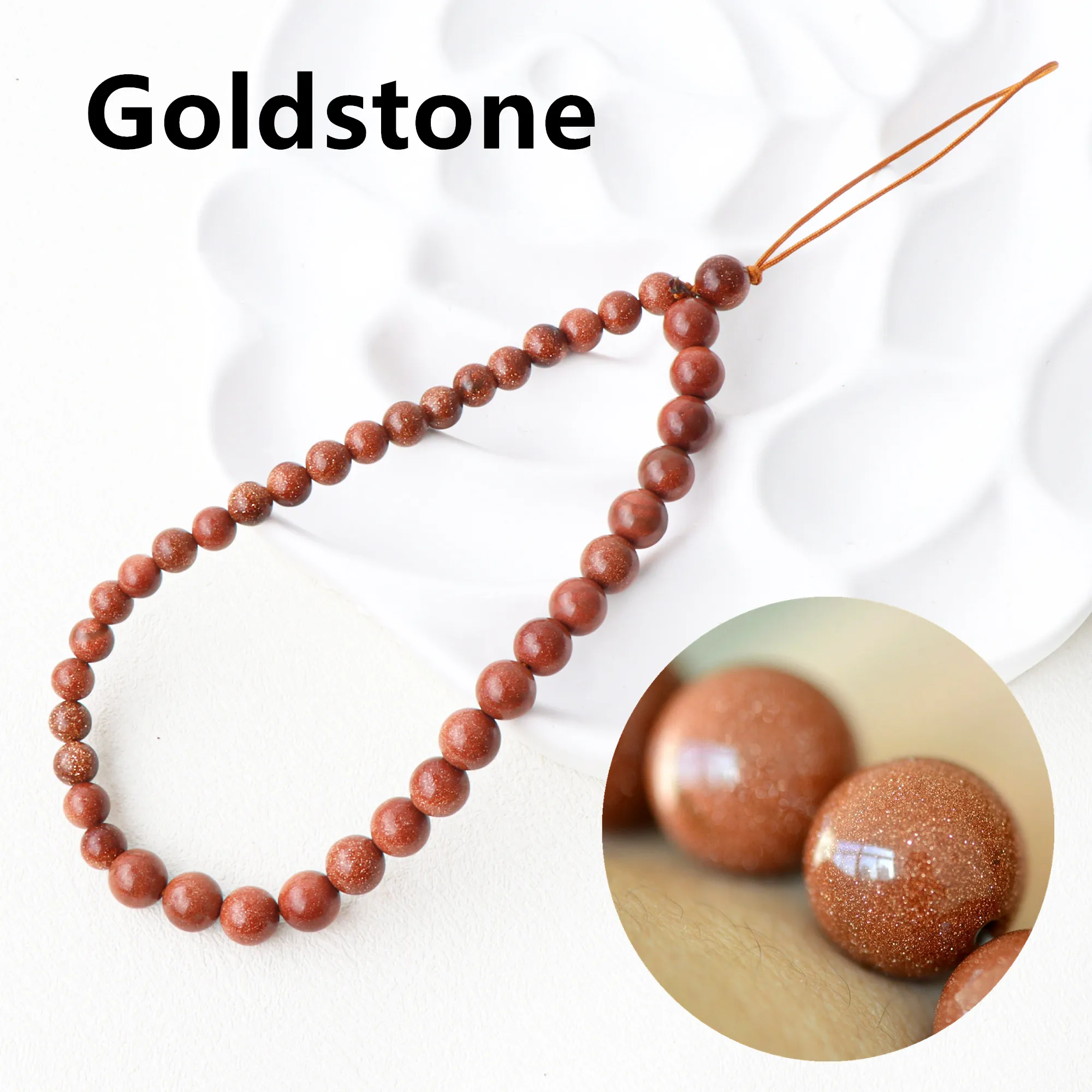 Accessoires De Dragonne De Téléphone, Breloque Perlée, Lanière De Téléphone Portable, Pierre Précieuse Naturelle Faite à La Main