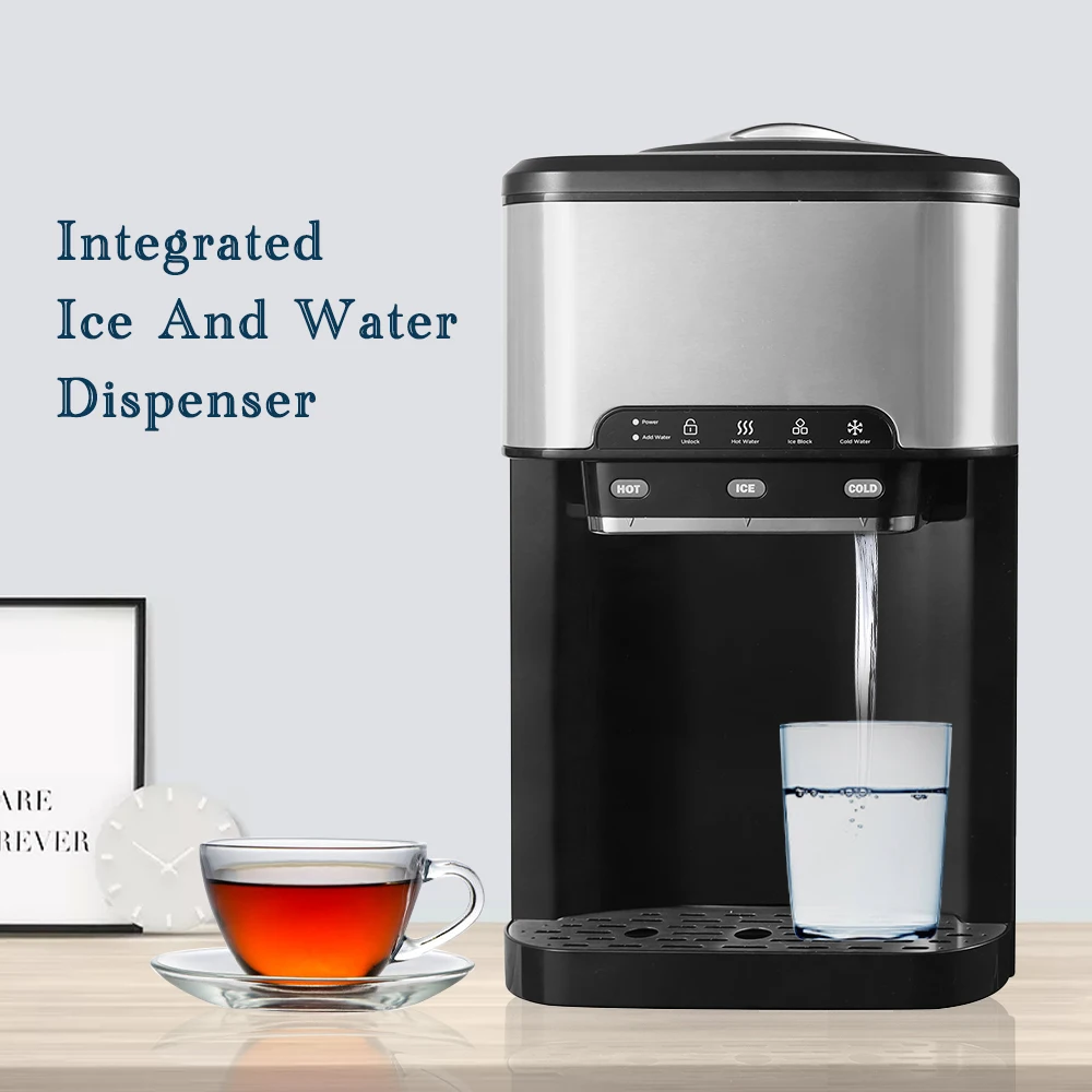 GZZT Multifunctional Ice Maker Water Dispenser Ice Making Drinking