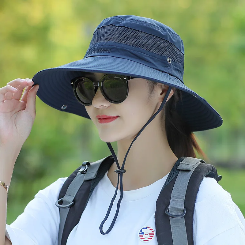 16 Colors Women Fishing Sun Hat Men Summer UV Protection Bucket