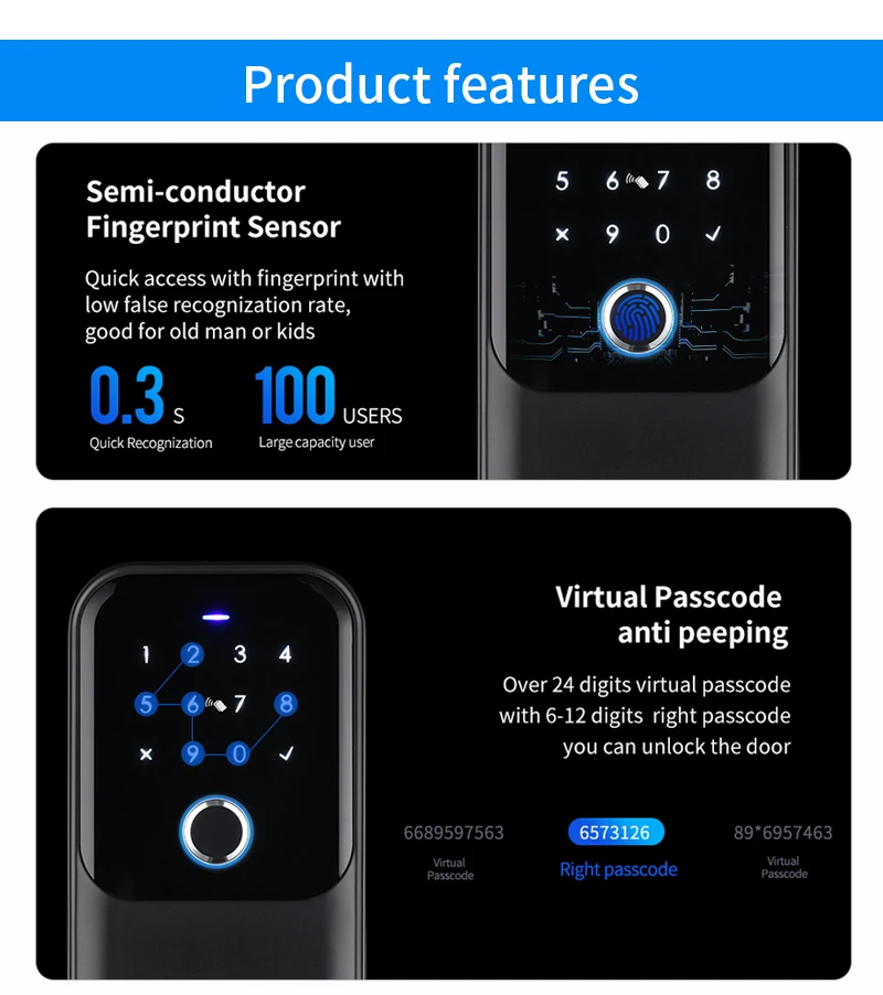 Key Safe TTlock Fingerprint Bluetooth Wifi Digital Key Box App Remote Unlock Wal