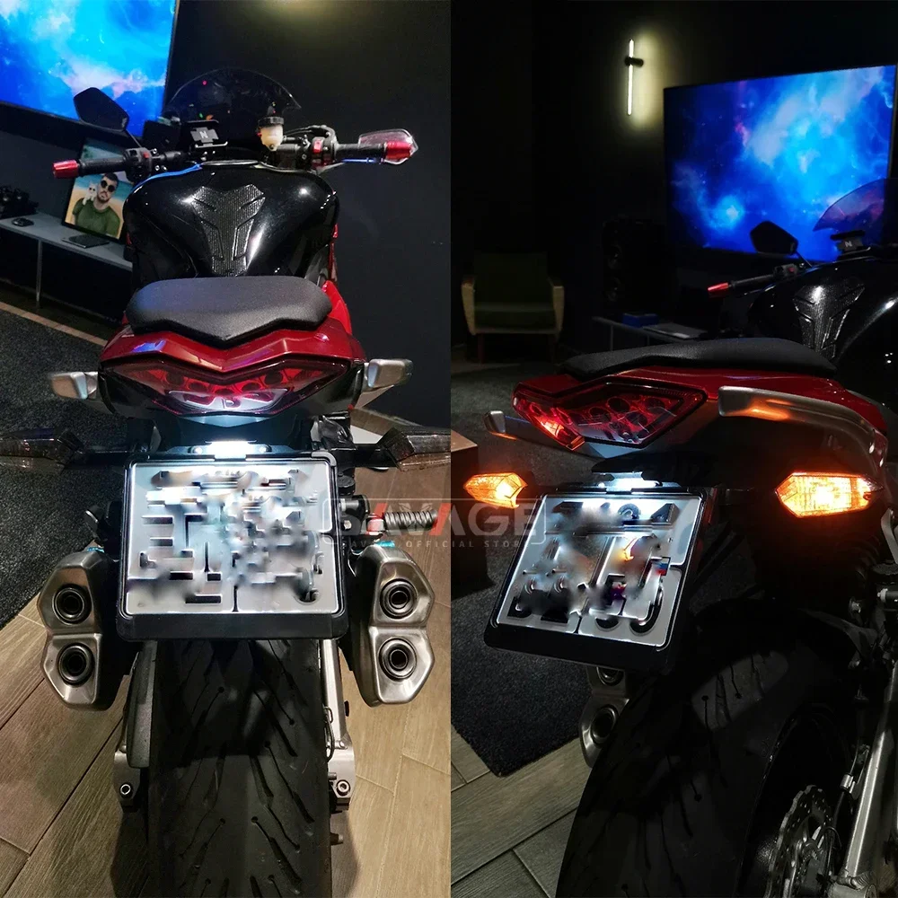 Motorcycle License Plate Holder For KAWASAKI VERSYS 650 1000 NINJA Z1000 Z1000SX Accessories LED Tail Tidy Fender Eliminator