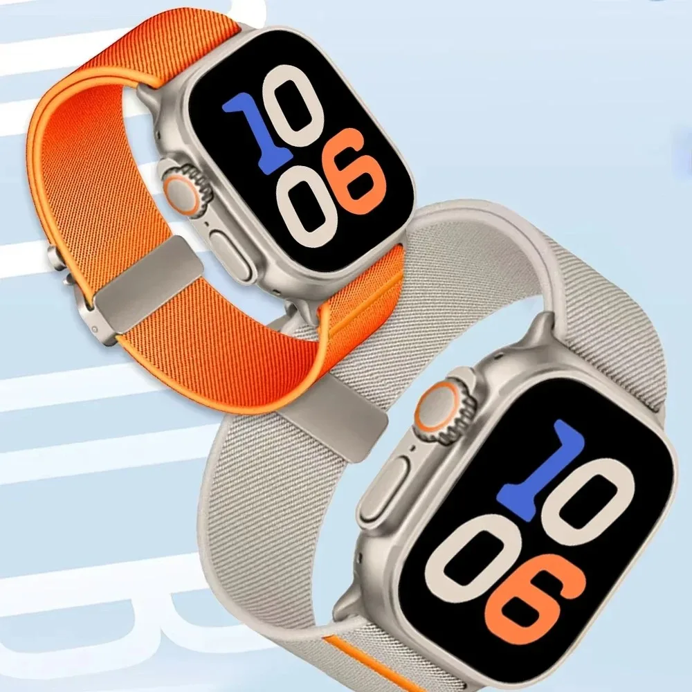 Breathable Nylon Loop Strap for Smartwatch - Adjustable & Comfortable Wristband