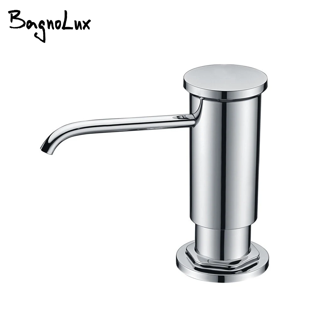 Replacement Chrome Sink Soap Dispenser Lead Free Countertop Liquid Dish Pump PP Bottle ABS Sprayer soap dispenser soap pump soap dispenser head wall mounted dispenser