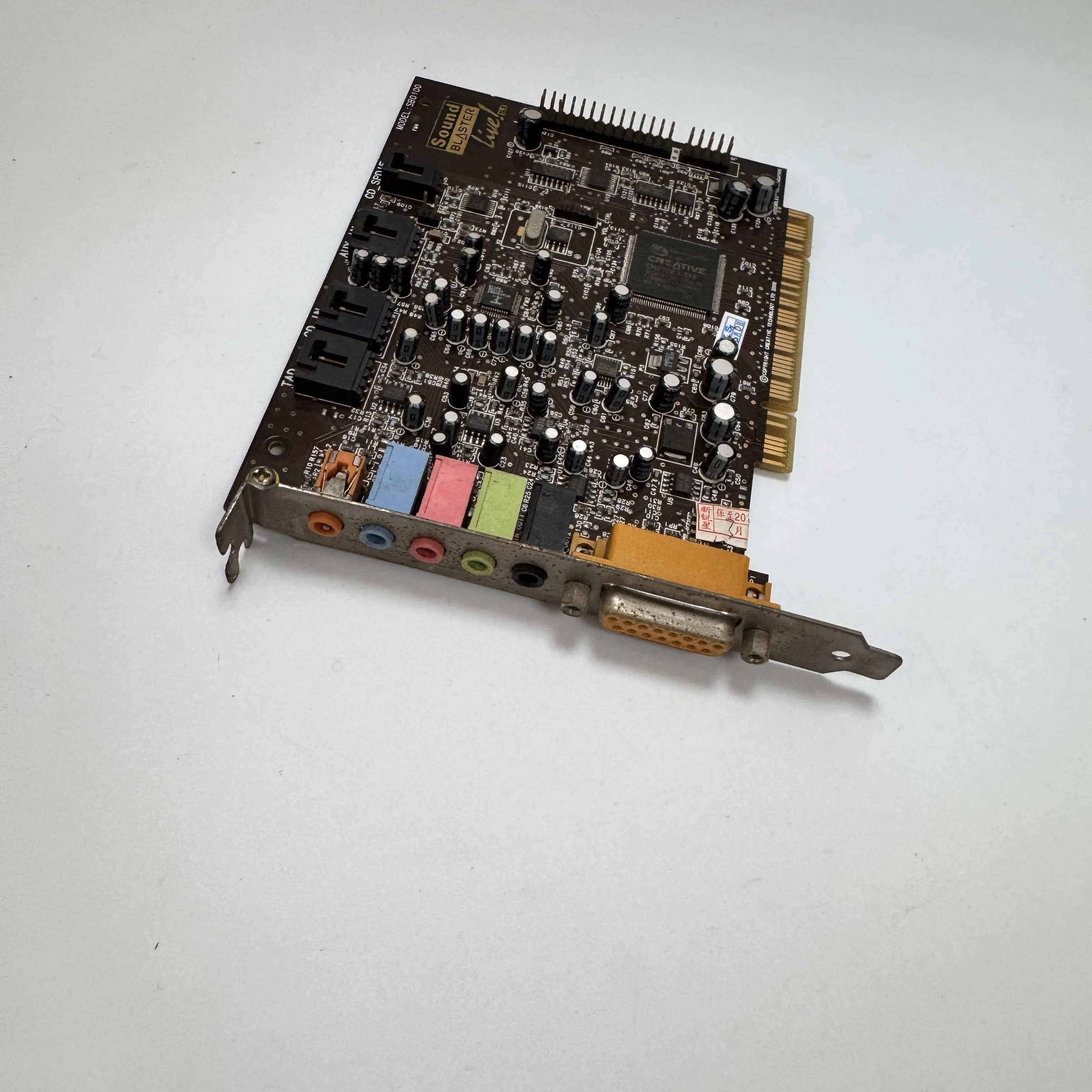ONKYO WAVIO SE-80PCI 스테레오 하이파이 사운드 카드 듀얼 RCA 로터스 헤드(라인 인/라인 아웃) 48kHz