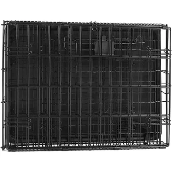 Foldable Metal Wire Dog Crate with Tray Single Door 24 x 18  20 Inches 5