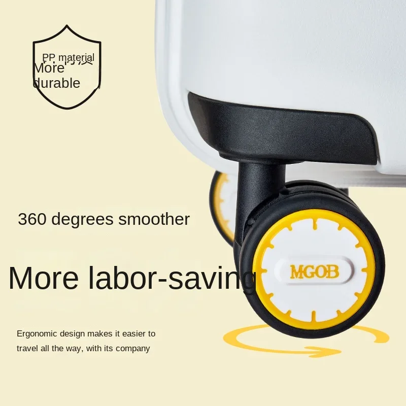 Luggage Business Boarding Password Suitcase Travel Pp Draw-Bar Box Mute Durable Large Capacity Suitcase