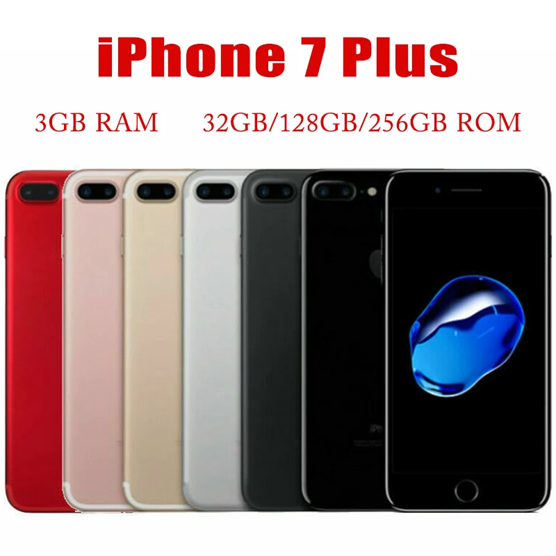 Apple iPhone 7 Plus Unlocked Original Dual Real Camare 4G LTE 5.5" Quad