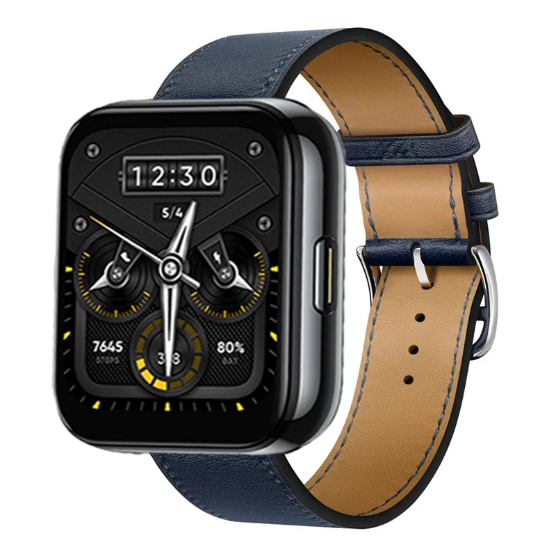 Premium Leather Strap for Smartwatch - Elegant Replacement Wristband Bracelet
