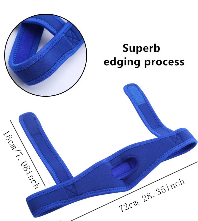 Adjustable Neoprene Anti Snoring Strap Stop Snoring Chin Strap Mouth Guard Treatment