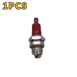 High - Performance Spark Plug for Gasoline Chainsaws and Brush Cutters - Pack of 1/2/5 | Ideal for Garden Tools and Chainsaw Maintenance (1PCS - red)