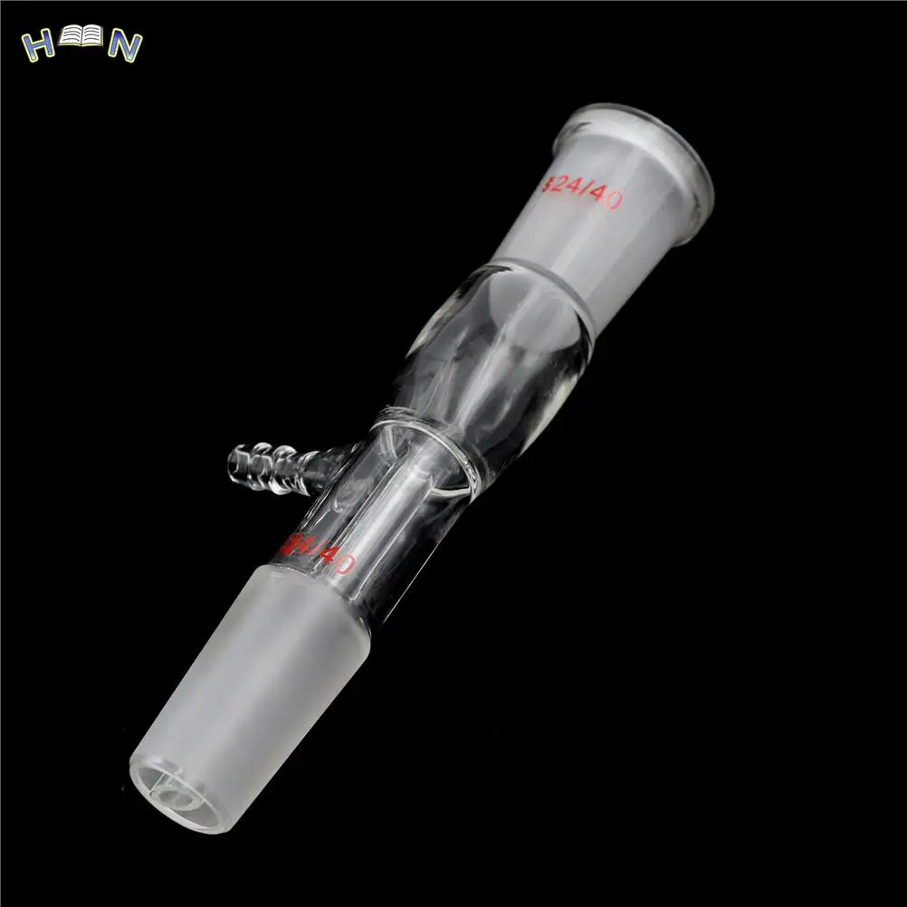 24/40 Glass Straight Tube Lab Glass Adapter Vacuum Take-off Adapter Gas Inlet Adapter Lab Supplies