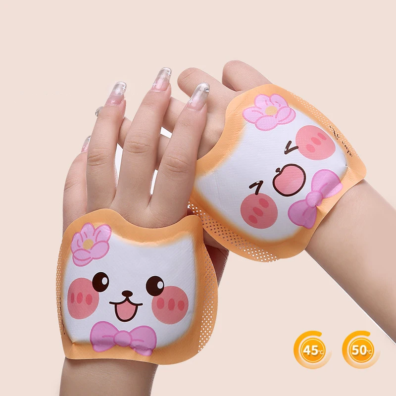 1/ 5 Pairs Self Heating Winter Warm Paste Wearable Disposable Hand Foot Warmers Heat Pack Steam Hand Warmer Wrist Heating Pad