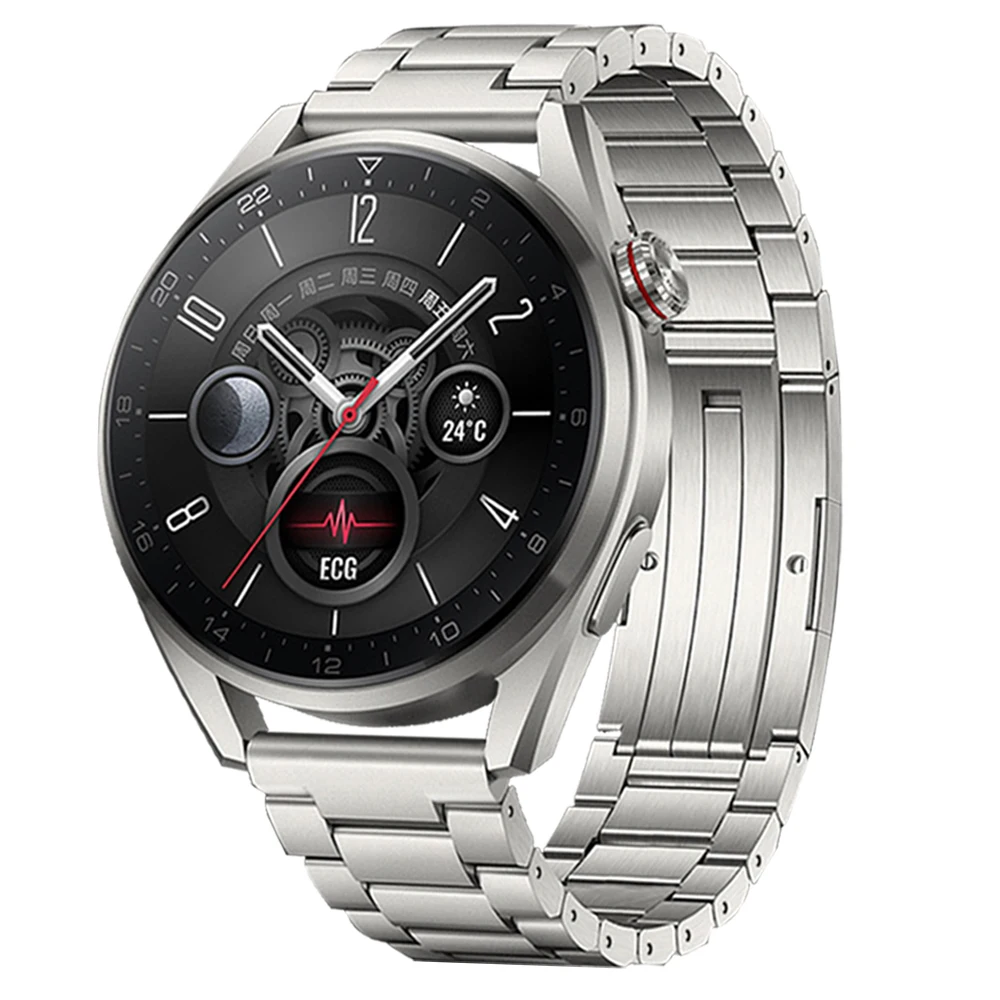 Correa de titanio de 22mm para Huawei Watch GT3 /3 Pro, GT4 de 46mm, Gt2  /2Pro, correa de reloj fina para Huawei Watch 4 Pro de 48mm - AliExpress