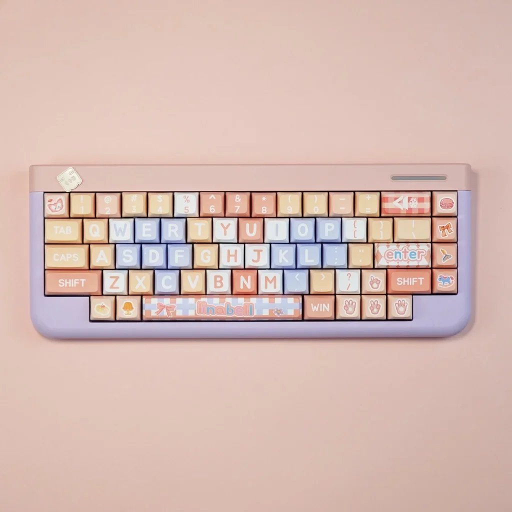 

127key XDA Profile PBT Keycap Chuansha DaJi Cute Keycaps Small Complete Set of Sublimation Process Suitable for Cross-core