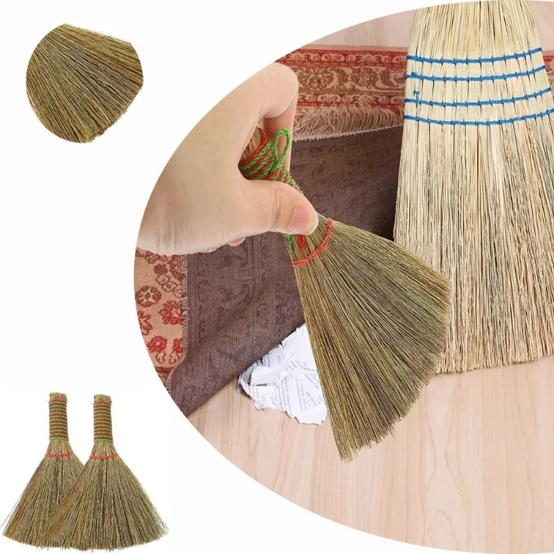 Description Picture 2 of itemHandwoven Natural Straw Broom Eco Friendly Vintage Style Soft Bristles Cleaning Tool for Hardwood Floors Delicate Surfaces Home