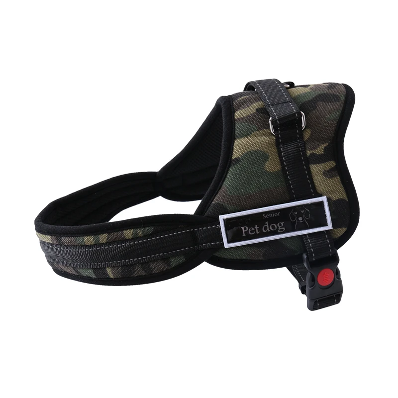 Arnés para perros antitirones, reflectante, transpirable, ajustable, para mascotas, chaleco para perros, identificación, parche personalizado, correa para caminar al aire libre, suministros para perro