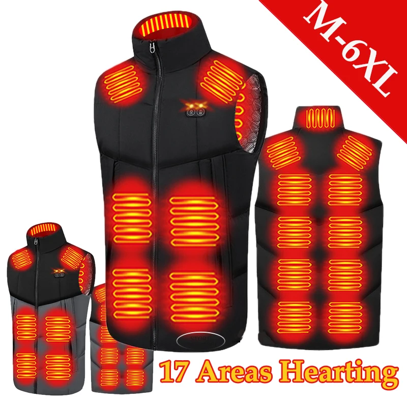 

Sports Leisure Heating Vest USB Charging Men's Hunting Electric Heating Vest Outdoor Hiking Fishing Travel Warm Heated Jacket