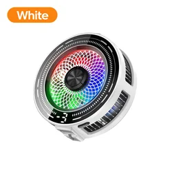 Advanced Wireless Magnetic Phone Cooler with Low - Noise Operation and Display Screen (White)