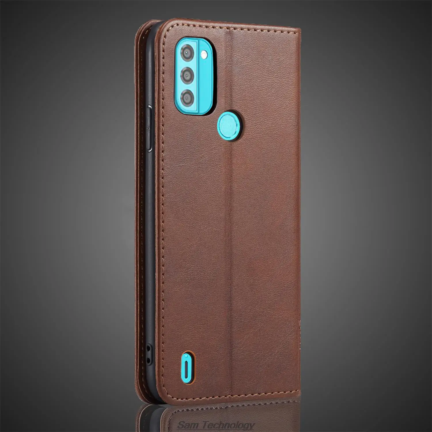 마그네틱 어트랙션 가죽 케이스, 노키아 C31/노키아 C 31 카드홀더 홀스터 플립 커버 케이스, 지갑 휴대폰 가방