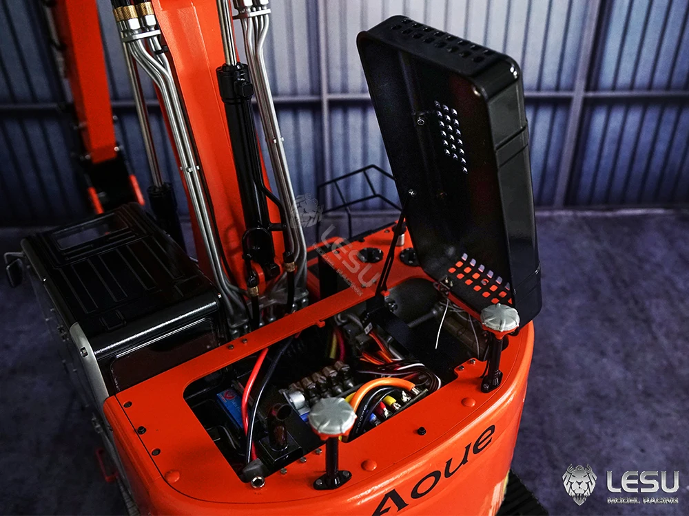 S85fe335fe846471ca5ca81741a7df7e3o Model ciężkiej maszyny LESU1/14 Aoue-ET26L trójramienny mały krótki pas ogonowy łopata przednia koparka gąsienicowa RC