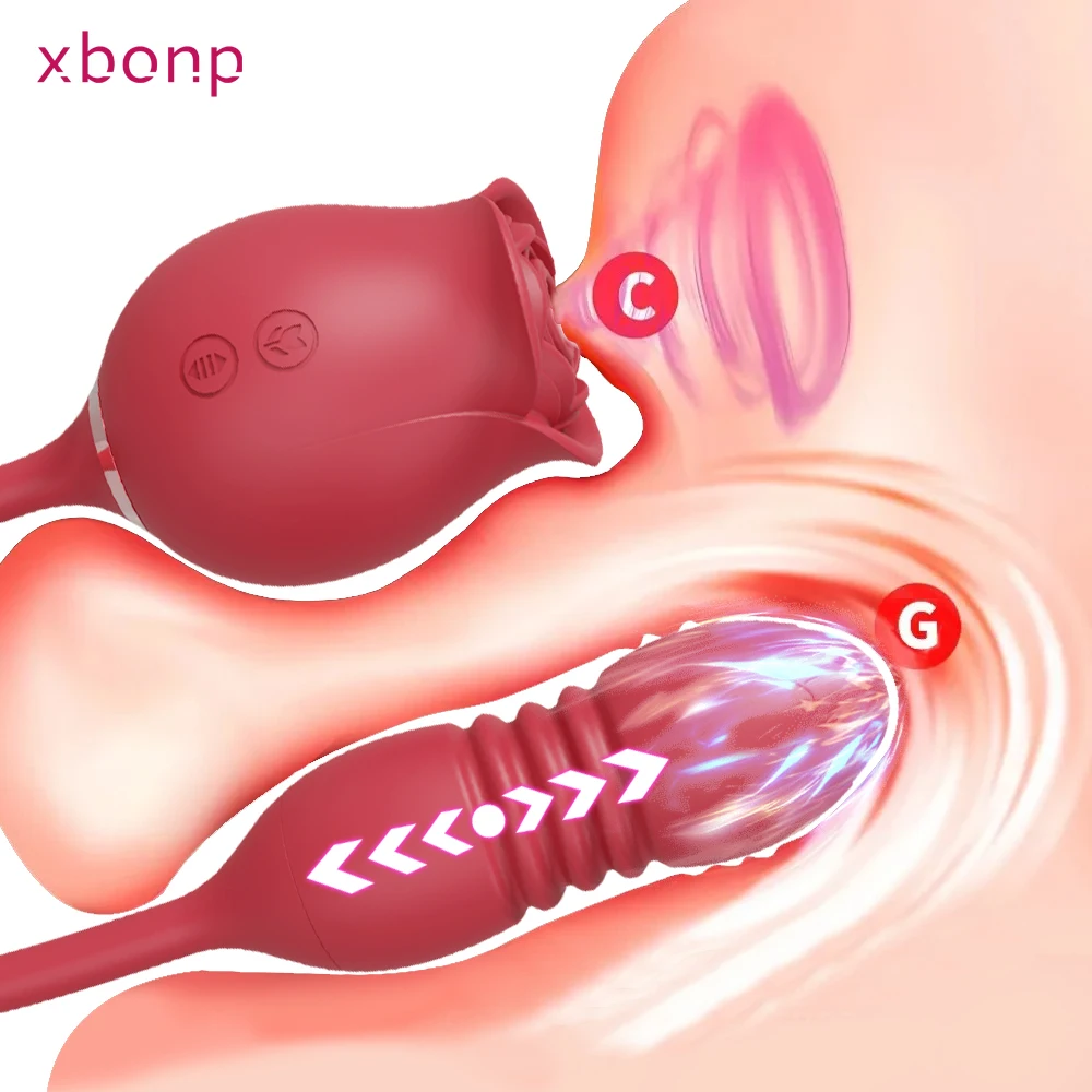Rose lecken sexy Spielzeug Dildo Vibrator für Frauen g Punkt Nippel Klitoris Anal Stimulator Vibratoren für erwachsene Paare Sexspielzeug Spiel 1