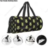 Funny Avocado Cat Gym Bag Animal Travel Training Sports Bags Men Pattern with Shoes Vintage Fitness Bag Outdoor Handbags 3