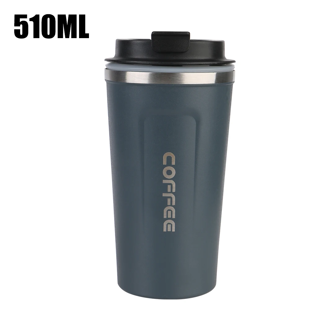 Stainless Steel Leak-Proof Travel Thermo Mug - Double-Walled Insulated Coffee Cup