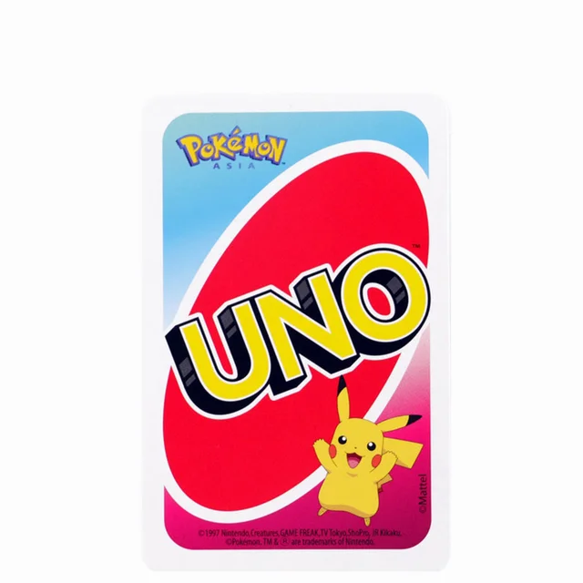 Mattel Pokemon Uno Poker Game Cards Party Family Uno Games Fun Card Poison Box Uno Card Game Toys Kid Gifts 3