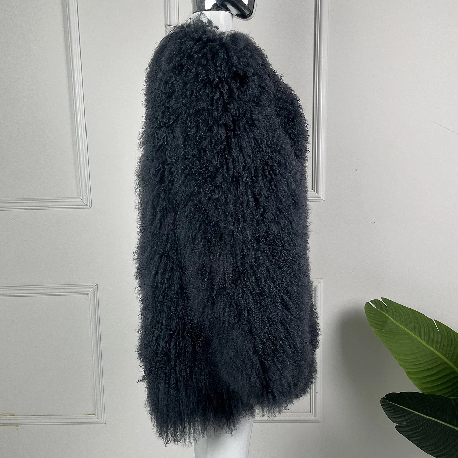 Manteau D'Hiver Luxueux En Véritable Fourrure / Peau De Mouton MONTON - Taille Unique - Neuf