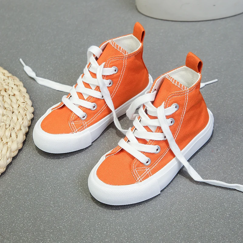 Children's Canvas Shoes - Breathable Kids Casual Lace-Up Sneakers | Unisex Footwear