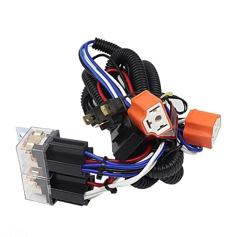 G7NA H4 LED Relais Kabelbaum Für Bi-led Projektor Objektiv Led-lampen H4 Sockel Kabel Verdrahtung LED Scheinwerfer Stecker auto – Detail 9