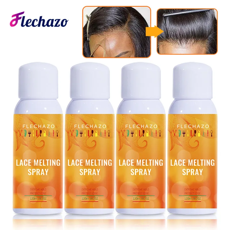 Sweatproof Wig Lace Melting Spray With Personal Logo Customized Transparent Lace Melt Spray For Lace Wig Making Easy To Use