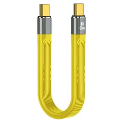 High - Speed 100W Charging Cable - 13cm Black USB - C to USB - A/C (Type C M 40G)