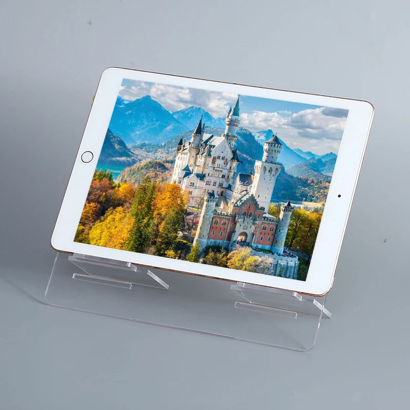 

Transparent acrylic ipad display stand desktop creative painting watch the show simple tablet computer stand