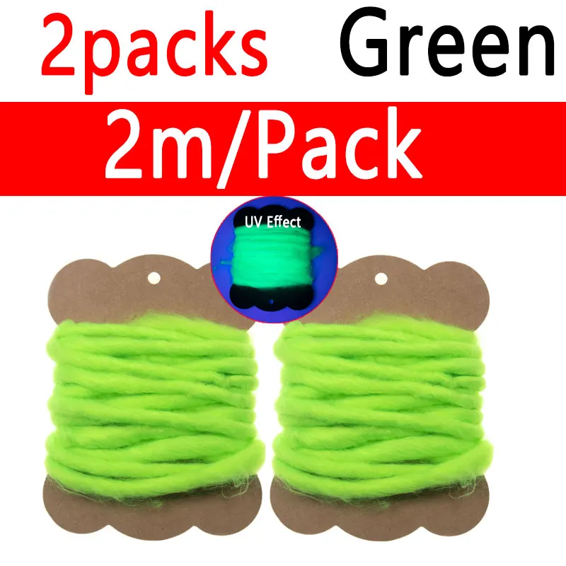 Bimoo 2Packs Synthetic Egg Yarn Fly Tying Material Fish Roe Yarn For Minnow  Bait Samlon Egg Fly Dry Flies Trout Fishing Lures