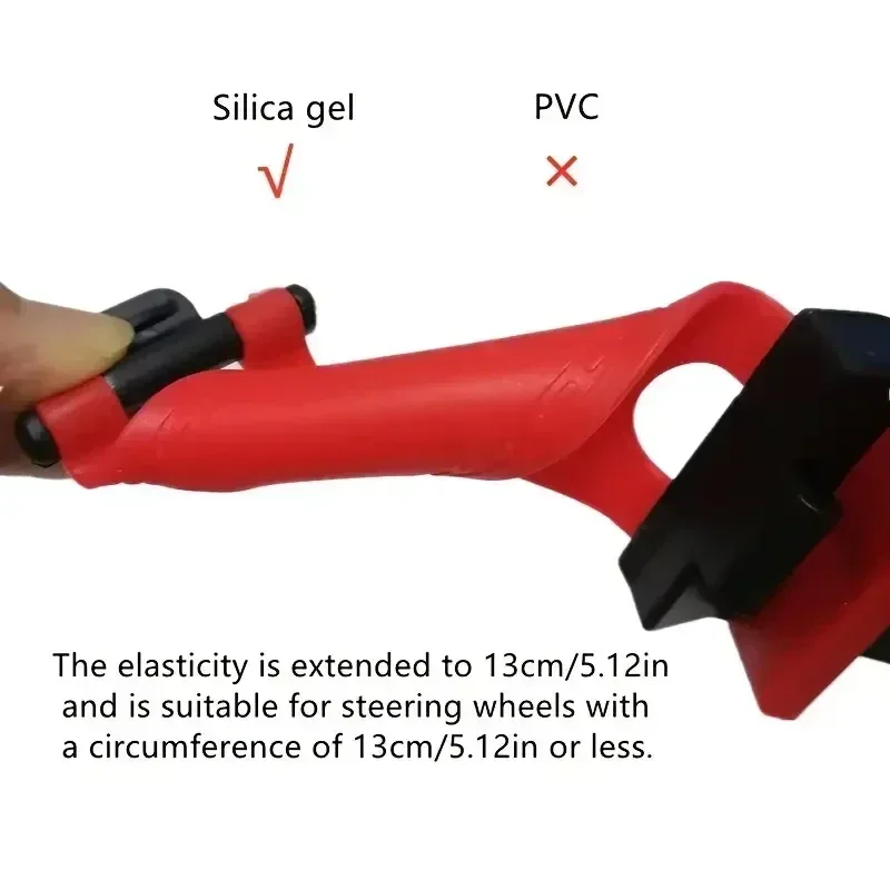 Compact Steering Wheel Phone Mount - Portable Smartphone Holder Clip