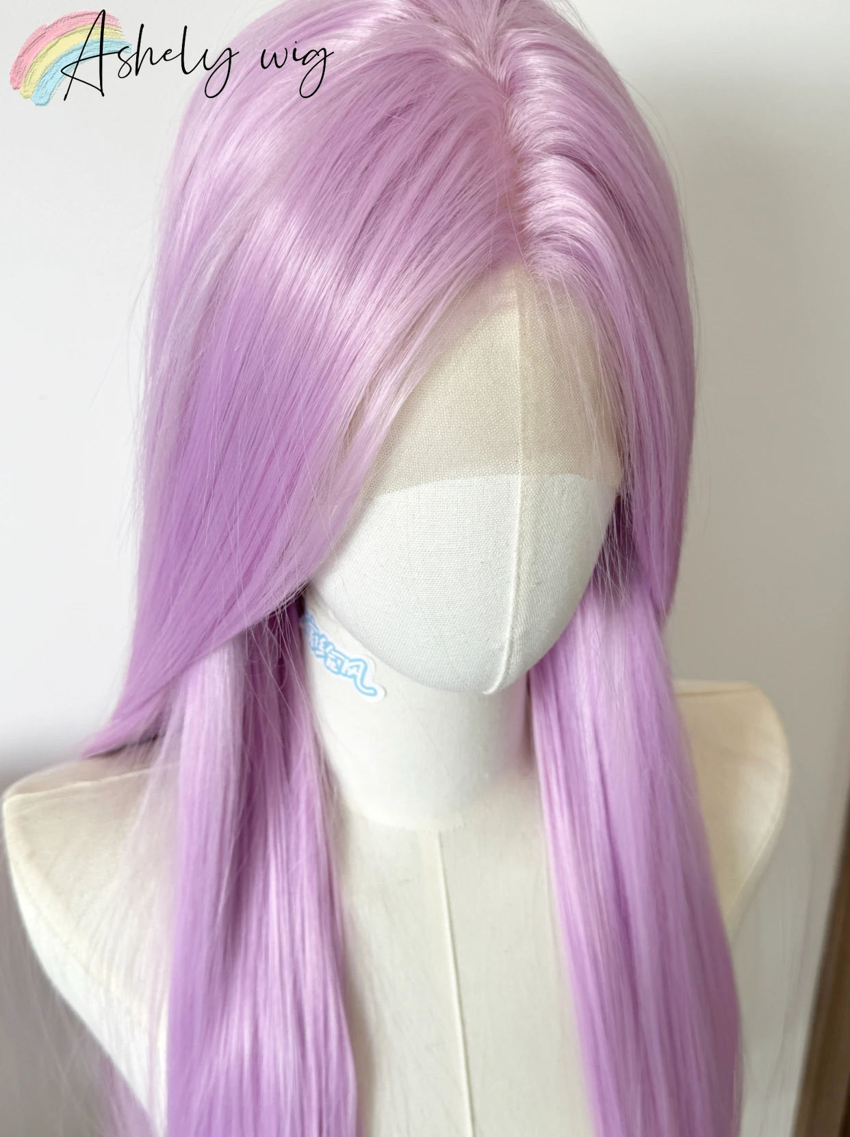 NEW Lilac Dream Front Lace Wig 18” Lilac Purple Ombre Long Wavy Synthetic Lace Front Wig - All  main image 2