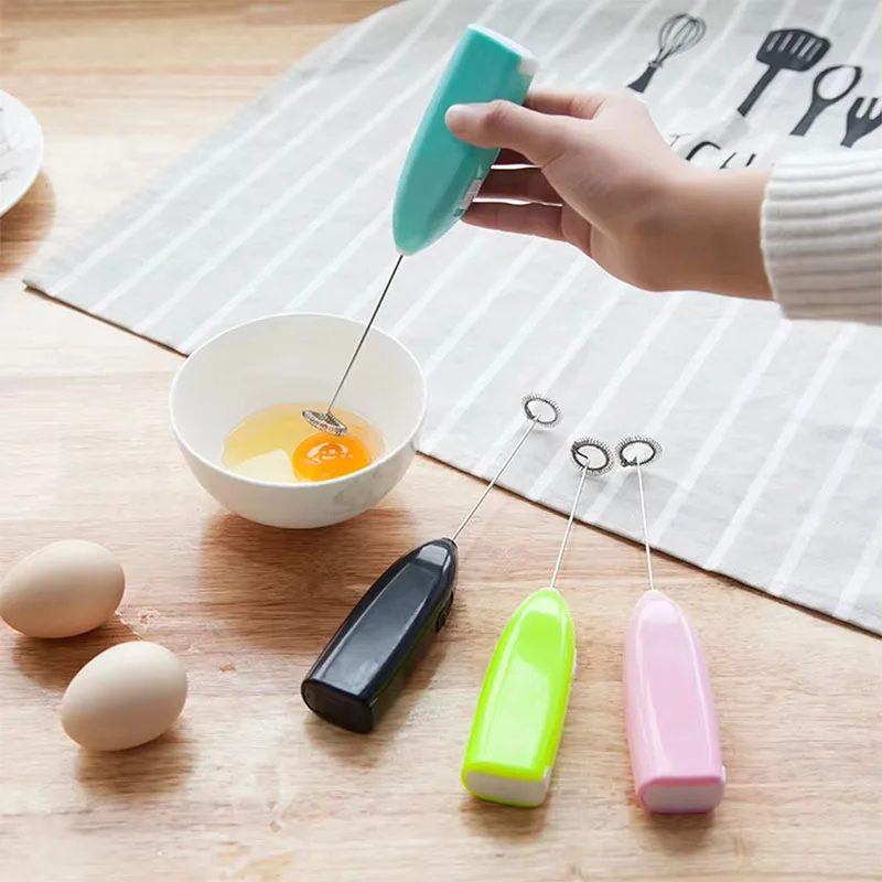 Electric Egg Beater Milk Frother For Coffee Household Kitchen Mini Stainless Steel Coffee Milk Tea Blender milk frother egg beater electric milk frother