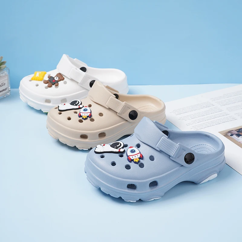 Summer Kids Sandals 3-15 Years Children's Slippers Baby Girls Shoes Non-Slip Clogs Cartoon Cute Infant Girls Sandals Boys Shoes kids sandals,garden clogs shoes