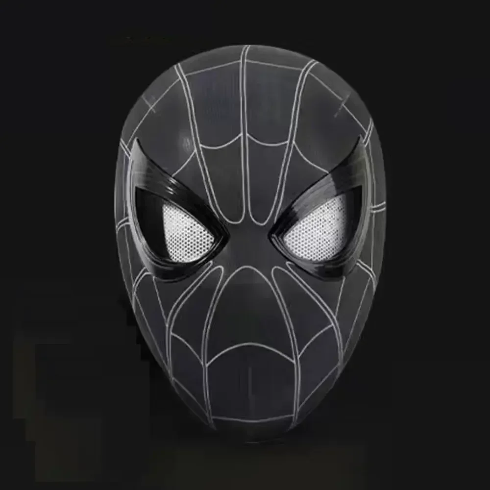 Spider-man Mask Luxury Helmet Rechargeable Remote Eyes Movable Mask Cosplay Decoration Gift Toys