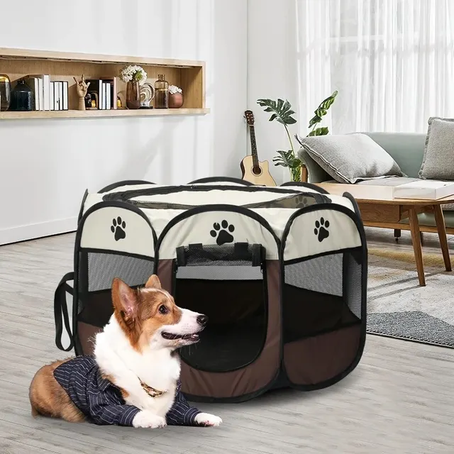 Portable Foldable Pet Tent Kennel: A Safe Haven for Your Furry Friends