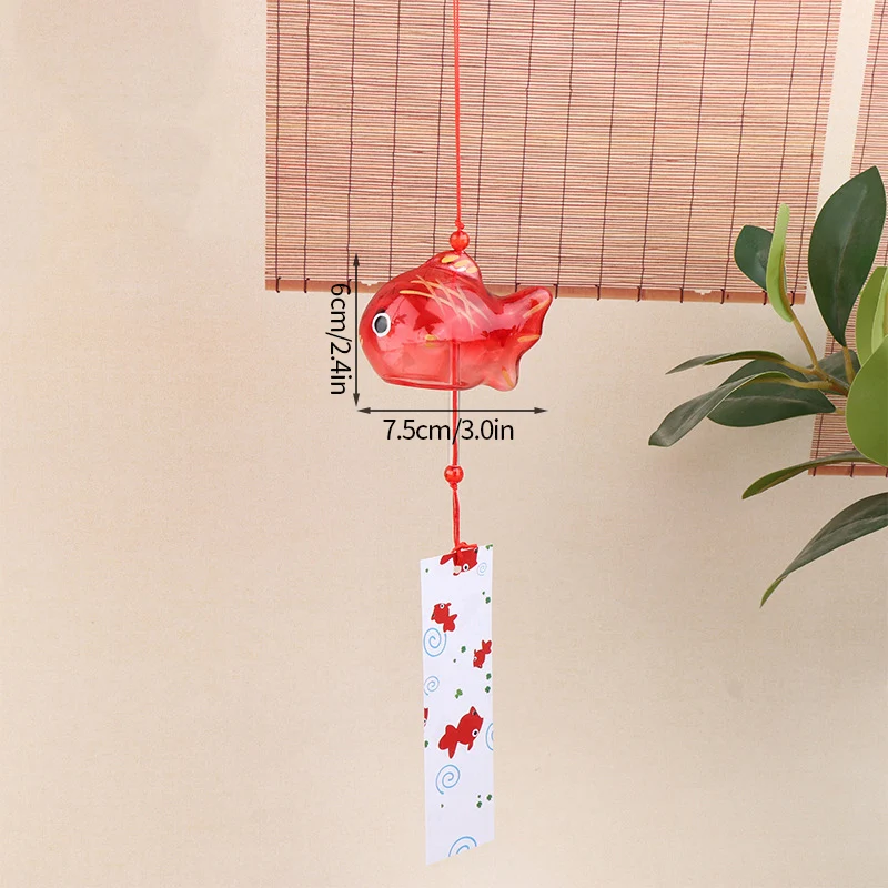 Furin – Sagoma di Pesce Rosso - Campane a vento Giapponesi 43 S85ff059b7727494fa42c6cf49a1eff687