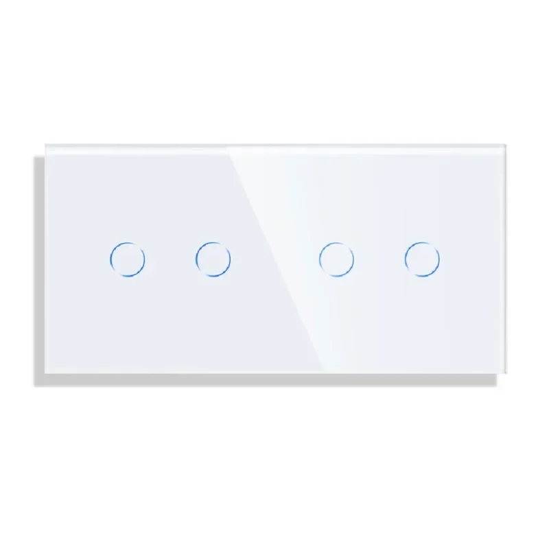 Bingoelec Triple Glass Panel 158mm Triple 1Gang For Wall Switch Function Part DIY with Metal Frame access panel