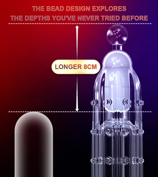 Penis Sleeve Extensions Condom Male Enlargement Delay Vibrators Clits Massager Cock Ring Vibrating Penis Cover Sex Toys For Men 4