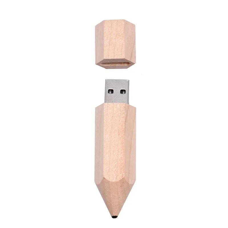 Madeira Maple Madeira Usb Flash Drives Real Capacidade Memory Stick Pen Drive de Logotipo Personalizado Gratuito 64gb 32gb 16gb gb 4g Gift u Disk - Imagem 4