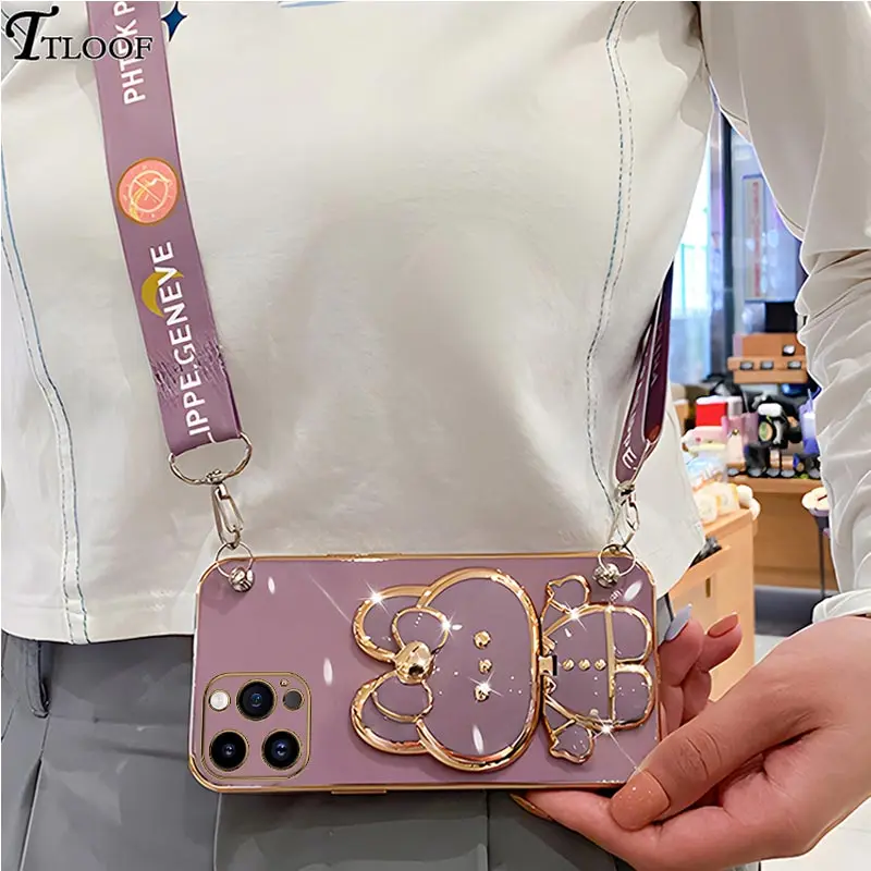 Custodia Con Cinturino Per IPhone 17 16 15 14 13 12 11 Pro - Foto 5