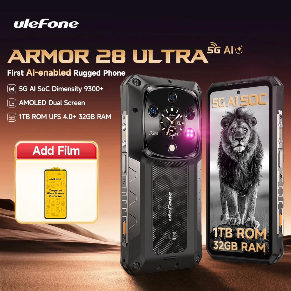 2025年新作】Ulefone Armor 28 Ultra 5G AI 頑丈な携帯電話 1TB ROM