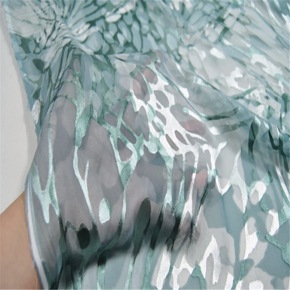 Silk Burn Out Fabric for Women Garment sewing fabric