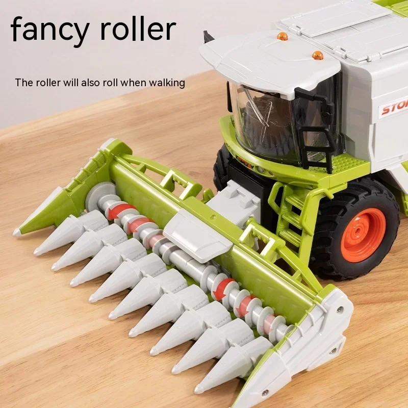 1:24 Rc Farmer'S Car Wheat Harvester Combination Multi-Feature Lights 6608 Wheat 6612 Corn Crop Harvester Children'S Toys Gift 5